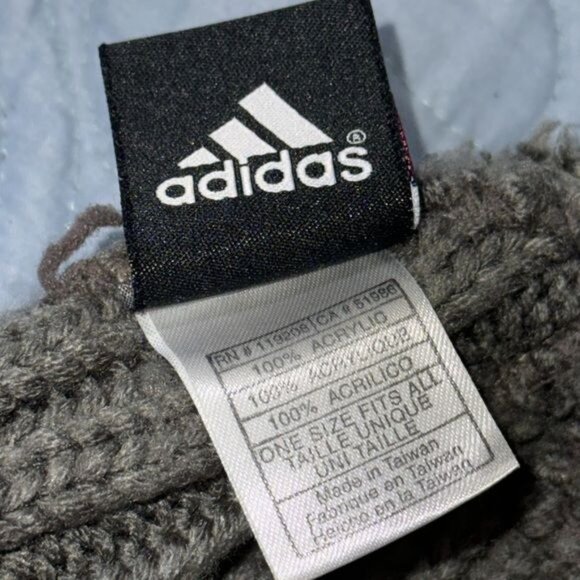 La Galaxy Adidas Striped Beanie Hat One Size Gray Yellow Navy - Picture 2 of 4